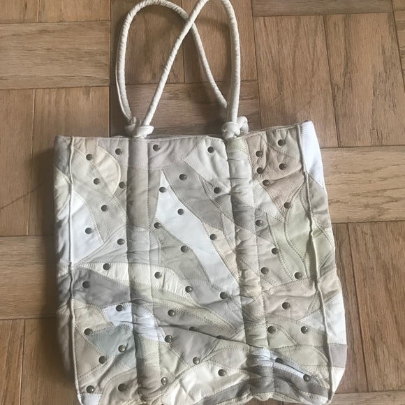 Very cute vegetarian leather tote bag pristine - Picture 5 of 5